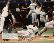Ken Griffey Jr. Signed 8 x 10 1995 The Slide Color Photo (Upper Deck)