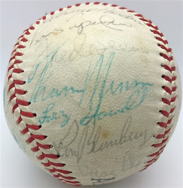 1972 Yankees Team Signed Baseball w/ STRONG Munson Autograph! (PSA/DNA)