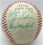 1972 Yankees Team Signed Baseball w/ STRONG Munson Autograph! (PSA/DNA)