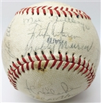 1972 Yankees Team Signed Baseball w/ STRONG Munson Autograph! (PSA/DNA)
