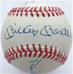 Mickey Mantle, Willie Mays & Duke Snider Signed OAL Baseball (JSA)
