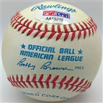 Jim Catfish Hunter Signed OAL Baseball (PSA/DNA)