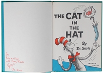 Dr. Seuss Rare Signed The Cat in the Hat Hardcover Book PSA/DNA Graded GEM MINT 10!