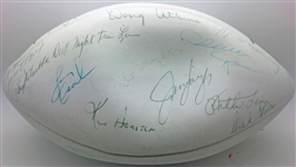 NFL Legends Signed 1987 Hall of Fame Football w/ Al Davis, Joe Namath, Chuck Noll & Others! (JSA)