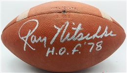 Ray Nitschke Signed Football w/ HOF 78 Inscription PSA/DNA Graded MINT 9!