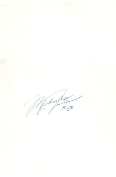 Michael Jordan Rookie-Era Signed 5" x 7" Photograph w/ Rare "#23" Inscription! (JSA)
