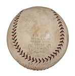 Babe Ruth & Lou Gehrig Dual-Signed ONL Baseball (PSA/DNA Graded EX 5.5)