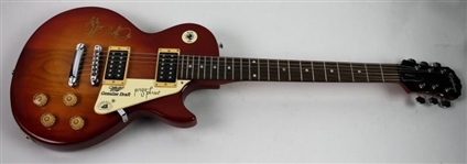 Led Zeppelin: Jimmy Page & Robert Plant Signed Gibson Epiphone Guitar (PSA/DNA)