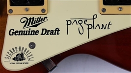 Led Zeppelin: Jimmy Page & Robert Plant Signed Gibson Epiphone Guitar (PSA/DNA)