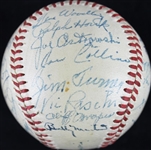 1950 New York Yankees (World Champs) Team Signed OAL Baseball w/ DiMaggio, Rizzuto, Mize, etc. (23 Sigs)(JSA)