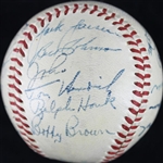 1950 New York Yankees (World Champs) Team Signed OAL Baseball w/ DiMaggio, Rizzuto, Mize, etc. (23 Sigs)(JSA)