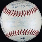 1950 New York Yankees (World Champs) Team Signed OAL Baseball w/ DiMaggio, Rizzuto, Mize, etc. (23 Sigs)(JSA)