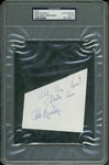 Bob Marley Choice Signed Sheet with Desirable All The Best, Rasta Live Inscription (PSA/DNA Encapsulated)