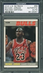 Michael Jordan Signed 2006 Upper Deck Buyback 1987-88 2nd Year Fleer Card (UDA & PSA/DNA Encapsulated)