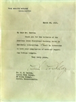 President Calvin Coolidge Signed 1925 Typed Letter (PSA/JSA Guaranteed)