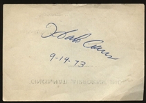 Hank Aaron Vintage c. 1973 Signed 2 x 3 Album Page (PSA/JSA Guaranteed)
