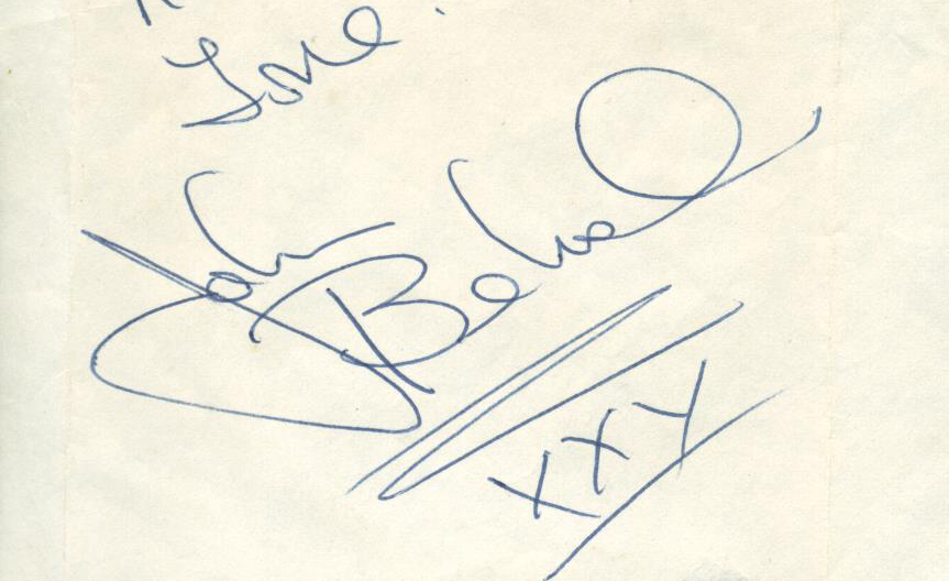 Lot Detail - John Belushi Vintage c. 1979 Signed 3