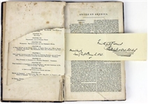 VERY RARE Charles Dickens Choice Ink Signature in Notes on America Book (PSA/DNA)