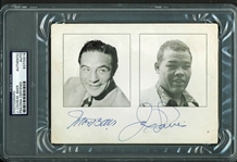Joe Louis & Max Baer Signed 5 x 7 Photo (PSA/DNA Encapsulated)