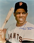 Willie Mays Signed 8 x 10 Color Photograph (JSA Guaranteed)