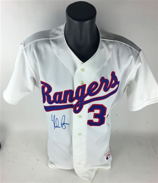 Nolan Ryan Signed 1991 Set 1 Game Ready Texas Rangers Jersey (PSA/DNA)