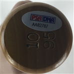 Nolan Ryan Signed & Inscribed Texas Rangers Baseball Bat w/ 324 Wins, 5714 K's & 7 No Hitters Inscription (PSA/DNA)