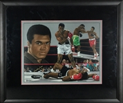 Muhammad Ali Signed Original 20 x 16 Artwork (JSA) 
