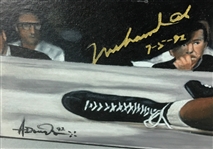 Muhammad Ali Signed Original 20 x 16 Artwork (JSA) 