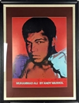 Andy Warhol Signed Original 24.5 x 31 Silk Screen 1977 Muhammad Ali Lithograph (JSA)