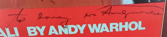 Andy Warhol Signed Original 24.5 x 31 Silk Screen 1977 Muhammad Ali Lithograph (JSA)