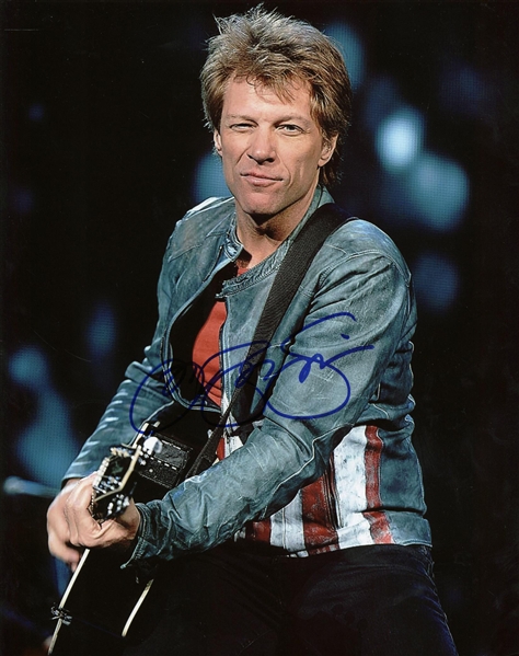 Bon Jovi Signed 11" x 14" Color Photograph (PSA/JSA Guaranteed)