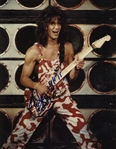 Van Halen: Eddie Van Halen Signed 11 x 14 Color Photograph (PSA/JSA Guaranteed)