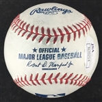 Yasiel Puig Signed & Game Used OML Baseball (JSA)