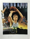 Larry Bird Signed Over-sized 20 x 26 Limited Edition Lithograph (JSA)