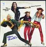 Edgar Winter Signed Shock Treatment Record Album (JSA)