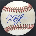 Kris Bryant Signed & Game Used OML Baseball from 5-15-15 Game vs. Pirates (Bryant Hits 4th Career HR)(JSA & MLB Holo)
