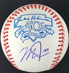 Mike Trout Signed Jackie Robinson Commemorative OAL Baseball (PSA/DNA)