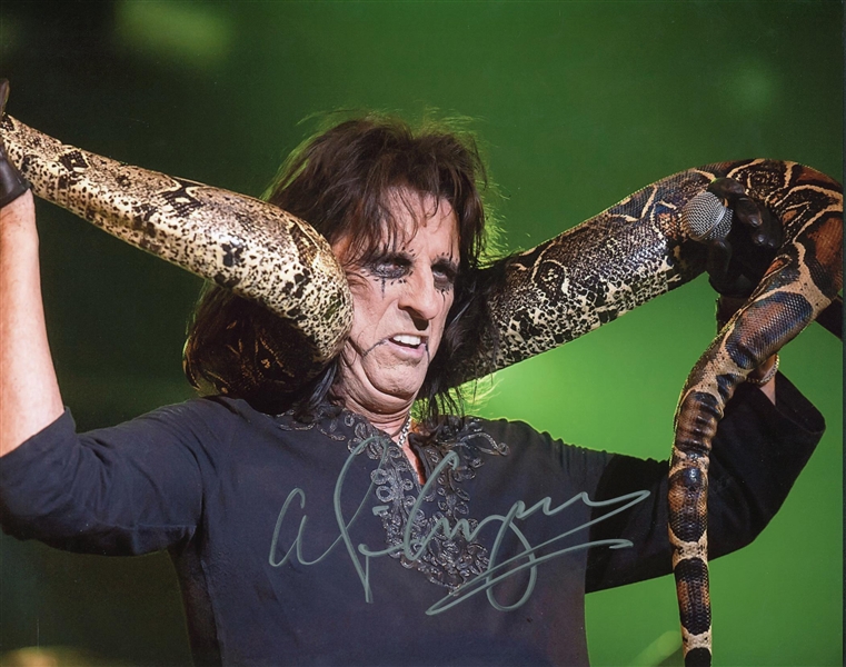 Alice Cooper Signed 11" x 14" Photo (PSA/JSA Guaranteed)