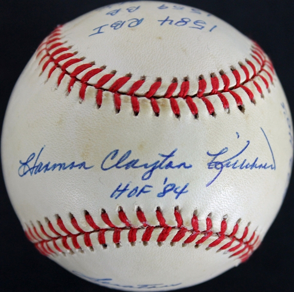 Harmon Killebrew Ltd. Ed. Signed Career Stat Baseball (PSA/DNA)