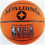 Lakers Legends: Wilt Chamberlain, Elgin Baylor & Jerry West Near-Mint Signed NBA Model Basketball (PSA/DNA)