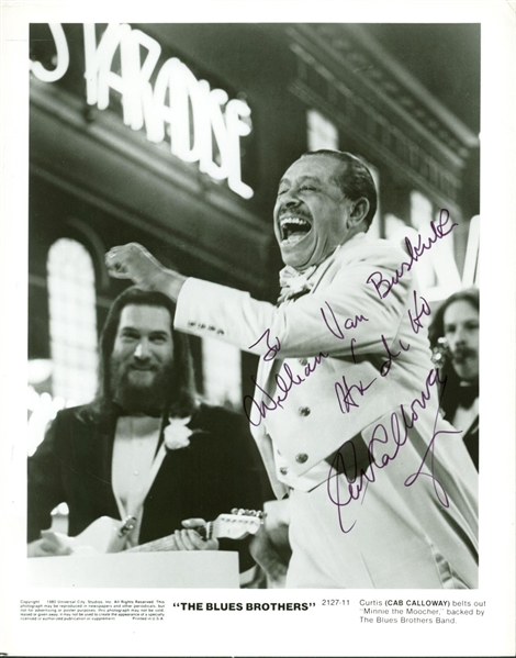 Lot of Two (2) Signed Cab Calloway Items (PSA/JSA Guaranteed)