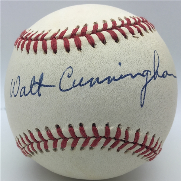 Apollo 7: Walter Cunningham Signed OAL Baseball (PSA/JSA Guaranteed)