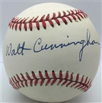 Apollo 7: Walter Cunningham Signed OAL Baseball (PSA/JSA Guaranteed)