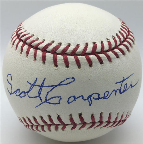 Aurora 7: Scott Carpenter Rare Single Signed OML Baseball (PSA/JSA Guaranteed)
