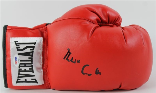Muhammad Ali Signed Everlast Boxing Glove w/ "Muhammad Ali, Cassius Clay" Dual Autographs! (PSA/DNA)