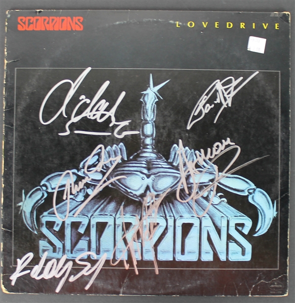 Scorpions Band Signed "Love Drive" Album w/ 6 Signatures (PSA/JSA Guaranteed)