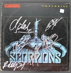 Scorpions Band Signed Love Drive Album w/ 6 Signatures (PSA/JSA Guaranteed)
