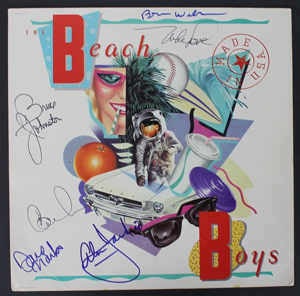The Beach Boys Group Signed "Made In The USA" Promotional Album Flat w/ 6 Signatures! (PSA/DNA)