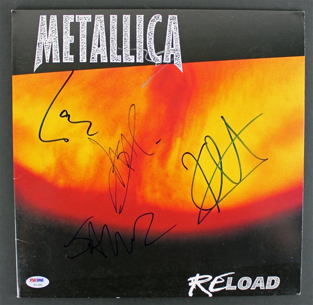 Metallica Group Signed Album: "Reload" (4 Sigs)(PSA/DNA)