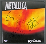 Metallica Group Signed Album: Reload (4 Sigs)(PSA/DNA)